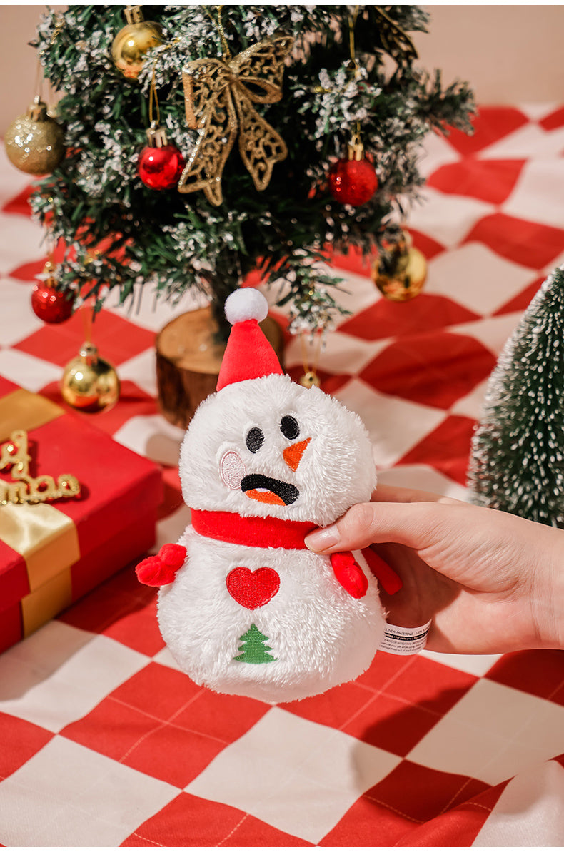 🎄 Festive Christmas Plush Toys for Pets – 3-Pack