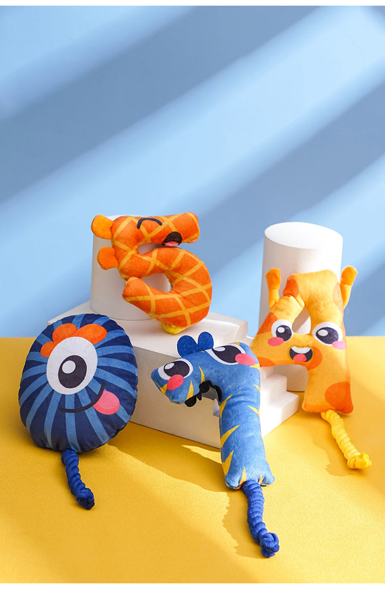 Pet Birthday Number Rope Toy – Soft & Durable Plush Chew Toy