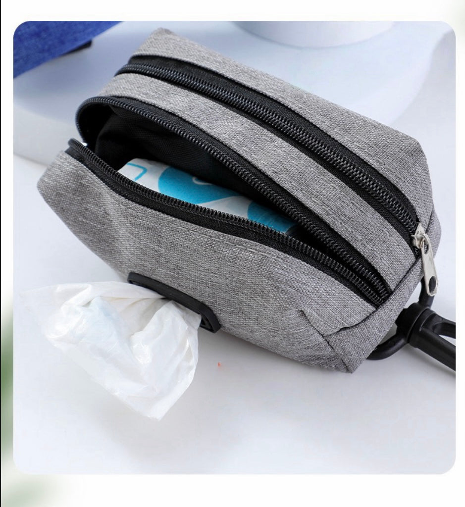 Multi-Function Dog Poop Bag Holder & Treat Pouch – Portable Walking Accessory