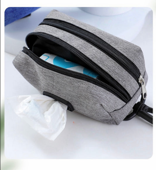 Multi-Function Dog Poop Bag Holder & Treat Pouch – Portable Walking Accessory