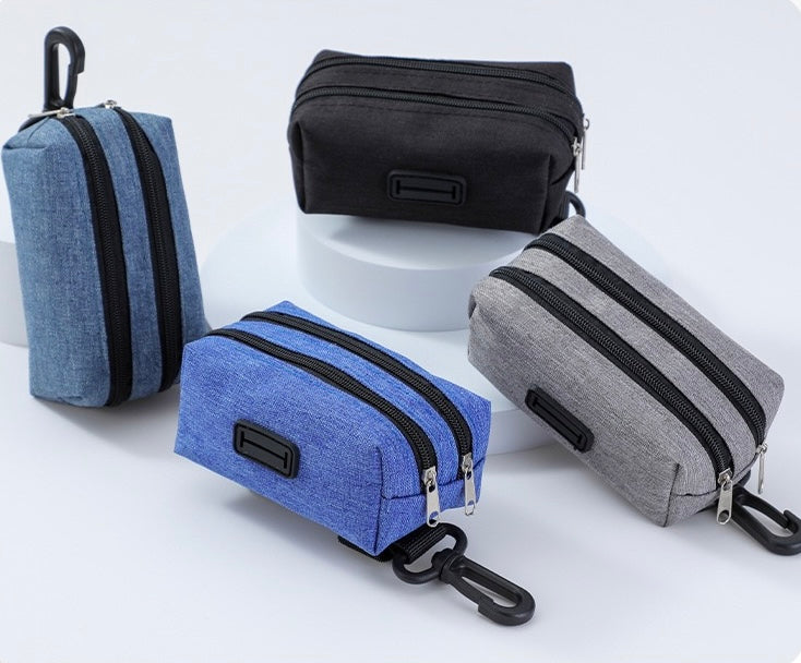 Multi-Function Dog Poop Bag Holder & Treat Pouch – Portable Walking Accessory