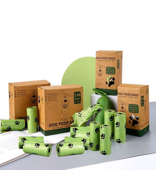 Biodegradable Dog Poop Bags – 8 Rolls (120 Bags), Eco-Friendly & Leak-Proof