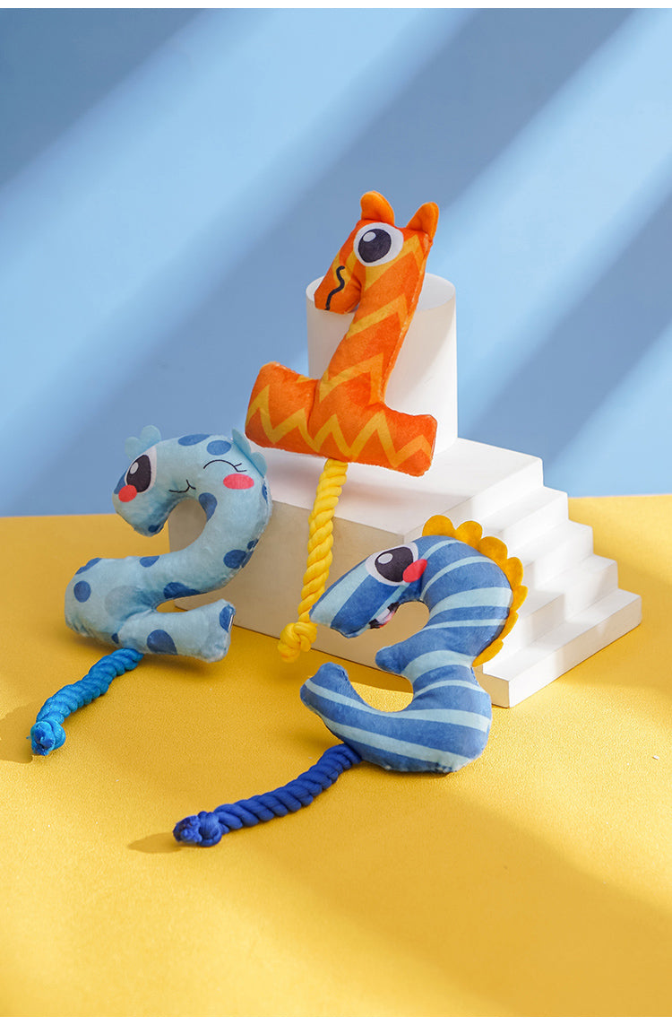 Pet Birthday Number Rope Toy – Soft & Durable Plush Chew Toy