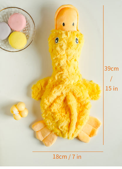 Soft Plush Duck Dog Toy – Squeaky & Cuddly Fun!