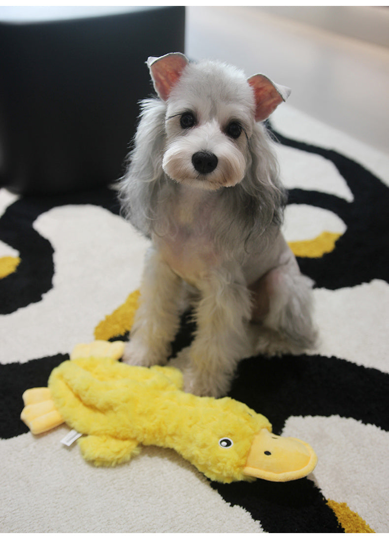 Soft Plush Duck Dog Toy – Squeaky & Cuddly Fun!