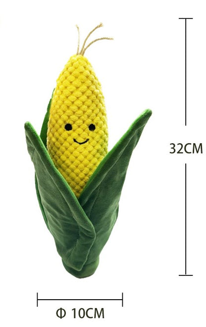 🌽 Interactive Plush Corn Dog Toy
