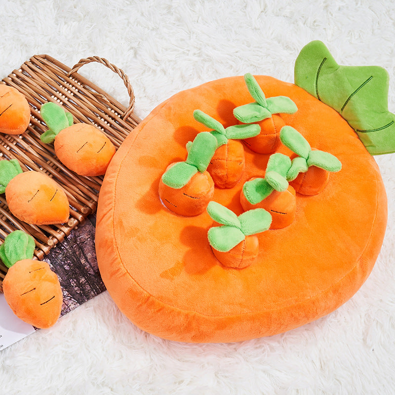 Carrot Plush Puzzle Toy – The Cutest Brain Game for Your Pet!