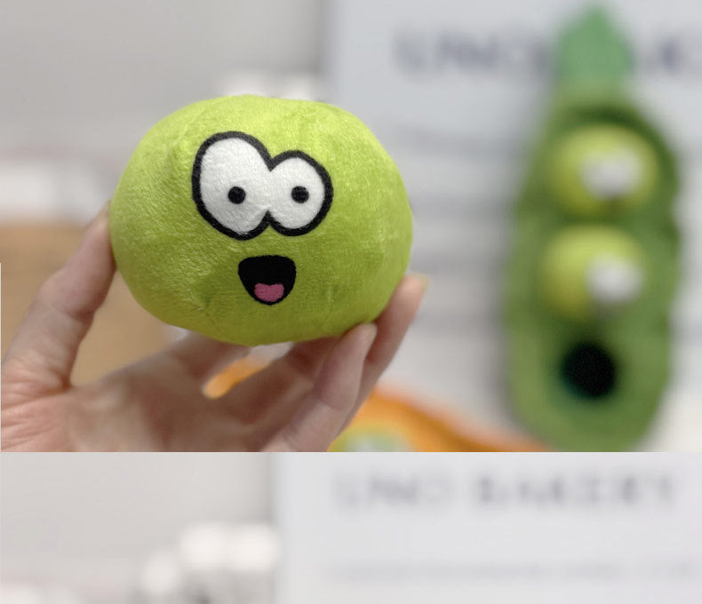 Plush Pea Pod Toy – The Cutest Playmate for Your Pet! 🐶🐾