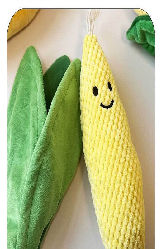 🌽 Interactive Plush Corn Dog Toy