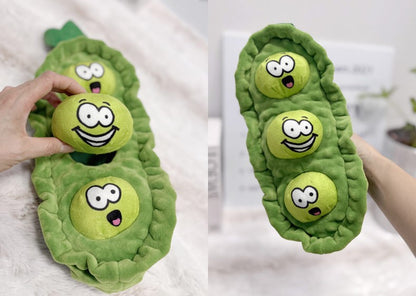 Plush Pea Pod Toy – The Cutest Playmate for Your Pet! 🐶🐾