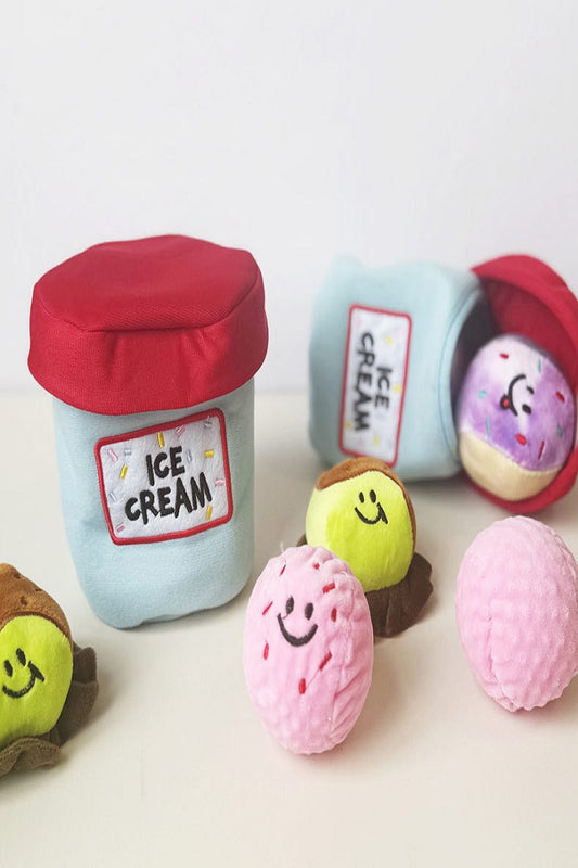 🍦 Ice Cream Bucket Dog Toy Set